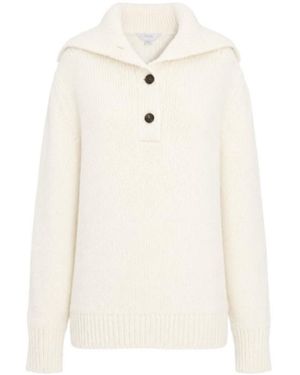 Malo Long-Sleeved Sweater - White