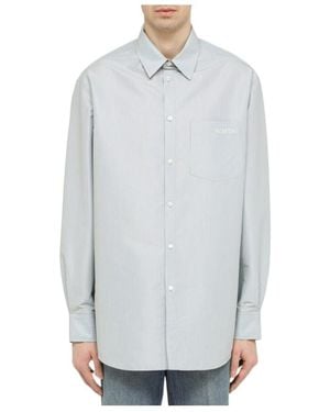 Valentino Logo Long-Sleeved Shirt - White
