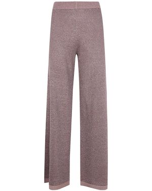D.exterior Elasticated-Waistband Trousers - Purple