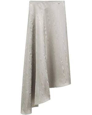 Dior Asymmetric Mid-Length Skirt - Gray