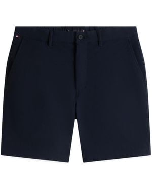 Tommy Hilfiger Belt-Loop Chino Shorts - Blue