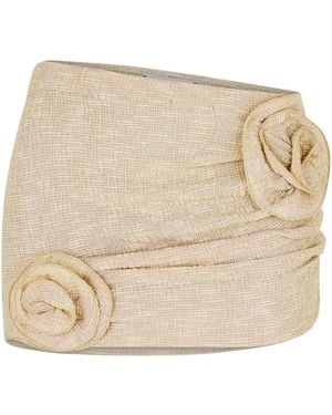 Magda Butrym Slimming Mini Skirt - Natural