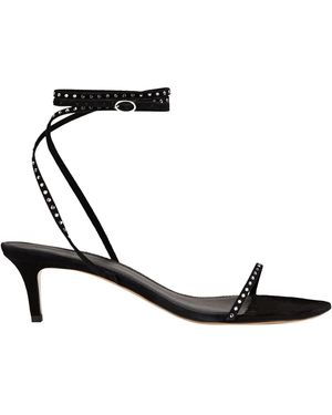 Isabel Marant Round Toe Slingback Sandals - White