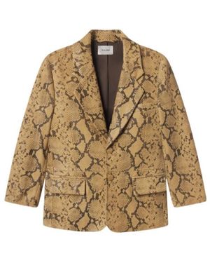FRAME Long-Sleeved Suit Jacket - Natural