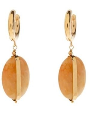 Isabel Marant Stone-Embellished Drop Earrings - Metallic