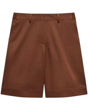 Helmut Lang Belt-Loop Shorts - Brown