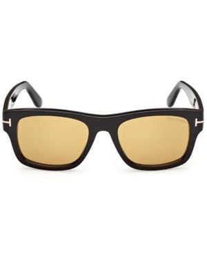 Tom Ford Eyewear Rectangular Frame Sunglasses - Metallic