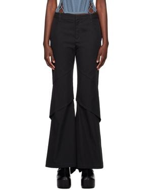 Dion Lee Drape Trousers - Black