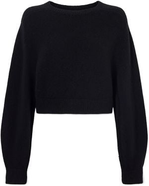 KHAITE Masie Wool And Cashmere-Blend Sweater - Black