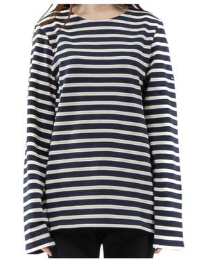 Saint James Striped T-Shirt - Black