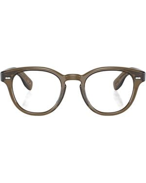 Oliver Peoples Round Glasses And Frames - White