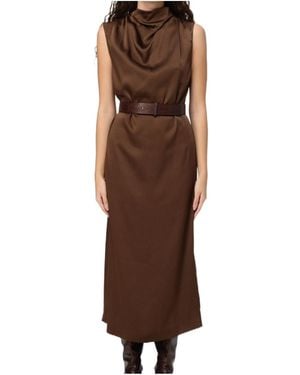 Brunello Cucinelli Sleeveless Dress - Brown