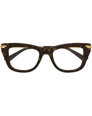 Bottega Veneta Eyewear Cat-Eye Frame Glasses - Black