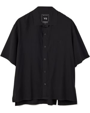 Y-3 Short-Sleeevd Ultralight Woven Shirt - Black