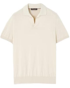 Loro Piana Short-Sleeved Polo Shirt - White