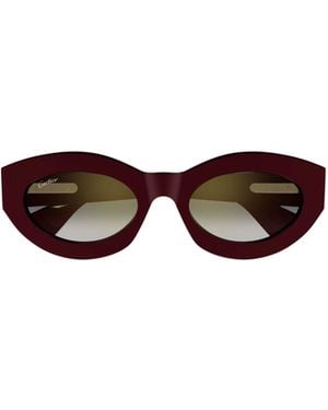 Cartier Cat Eye Frame Sunglasses - Multicolour