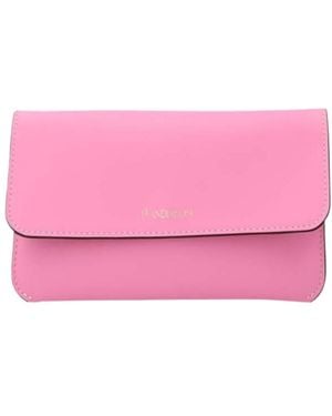 JW Anderson Jw Anderson Logo Printed Foldover Top Shoulder Bag - Pink