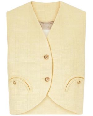 Blazé Milano Gliss Cotton-Blend Vest - Natural