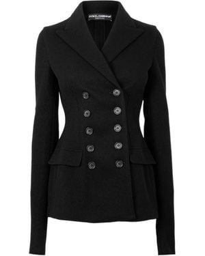 Dolce & Gabbana Structured Single-Breasted Blazer - Black