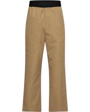 Fear Of God Casual Trousers With Contrasting-Color Side Panels - Natural