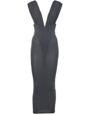 Alex Perry Ruched Crêpe Jersey Midi Dress - Blue