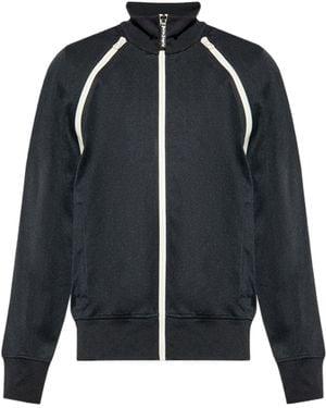 Palm Angels Zip Detailed Track Jacket - Black