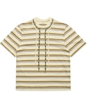 Craig Green Striped Trek-Lace T-Shirt - Metallic