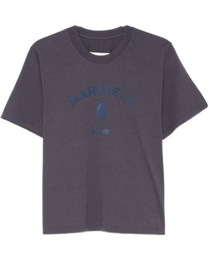 MM6 by Maison Margiela Short-Sleeved T-Shirt - Blue