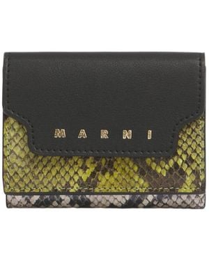 Marni Logo Lettering Embossed Wallet - Multicolour