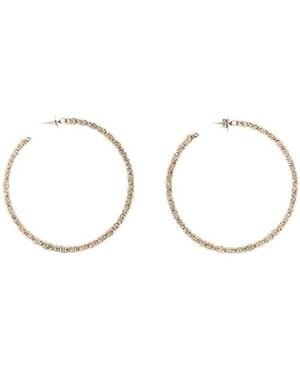 Brunello Cucinelli Chunky Hoop Earrings - White