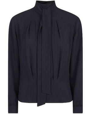 N°21 Tie-Neck Blouse - Blue