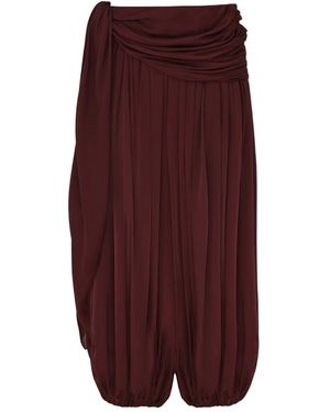 Zimmermann Luna Draped Harem Pants - Purple