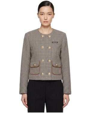 Marissa Chiara Long-Sleeved Casual Jacket - Gray