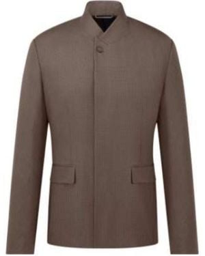 Dior Jacket With Buttoned Collar - Brown