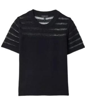 Rag & Bone Britt Short-Sleeve Sweater - Black