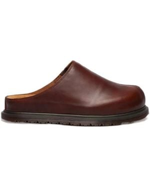 Dr. Martens San Leather Mules - Brown
