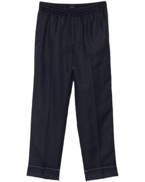 Brioni Casual Pants With Belt Loops - Blue