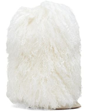 Paris Texas 105Mm Textured Boots - White