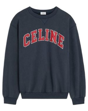 Celine Loose Sweatshirt - Blue