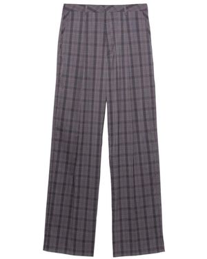 R13 Checkered Casual Pants - Gray
