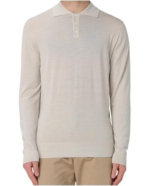 Barena Pevaron Long-Sleeved Polo Shirt - Grey