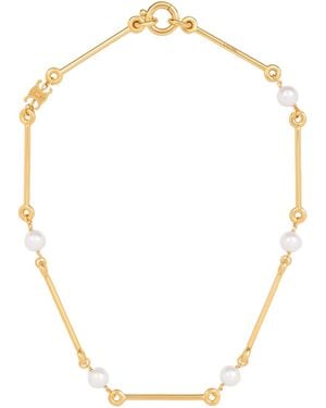 Celine Les Perles Straight Necklace - Metallic