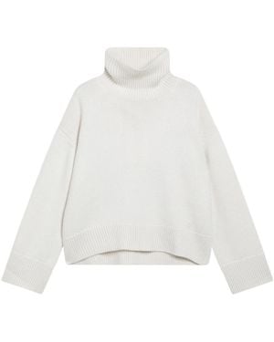 Loulou de Saison Ribbed Turtleneck Jumper - White