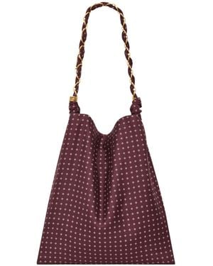Saint Laurent Amalia Handbag - Purple