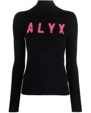 1017 ALYX 9SM 1017 9Sm Logo Intarsia Turtleneck Jumper - Black