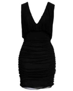 Saint Laurent Solid-Color Sleeveless Dress - Black