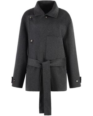Philosophy Di Lorenzo Serafini Cappotto Doppiopetto - Black