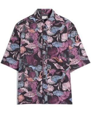 Lemaire Short Sleeve Shirt - Purple