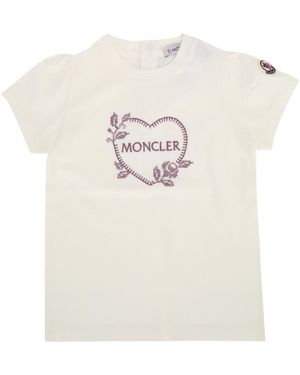 Moncler Crew Neck Short-Sleeved T-Shirt - White