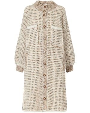 Missoni Simple Cable-Knit Overcoat - Natural